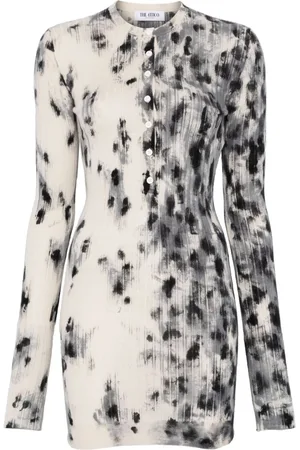 The Attico Vestido corto con motivo abstracto