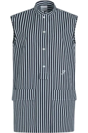 Patou Vestido camisero corto a rayas