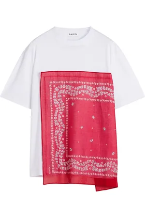 Lanvin Camiseta con panel de bandana