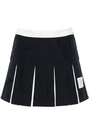 Thom Browne Minifalda plisada con textura ripstop