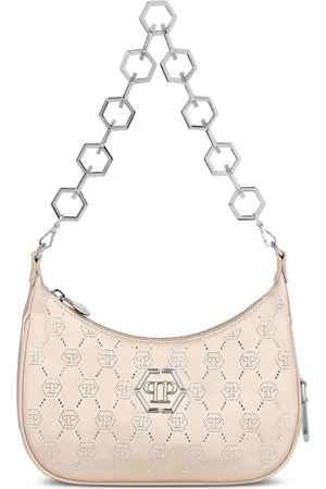 Philipp Plein Bolso de hombro con monograma y apliques de strass