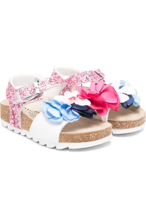 MONNALISA Sandalias con aplique floral