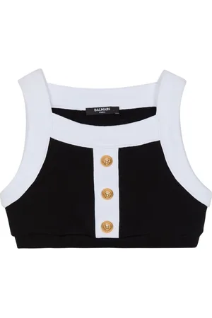 Balmain Top de dos tonos