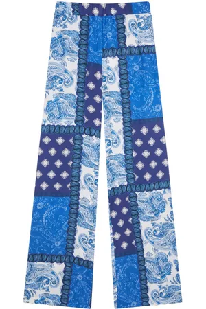 Donde Esteban Pantalones con estampado patchwork