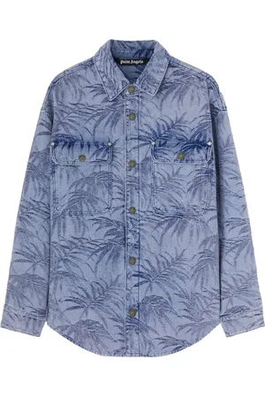 Palm Angels Camisa vaquera Palms