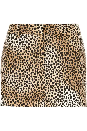 Michael Kors Falda con estampado de leopardo