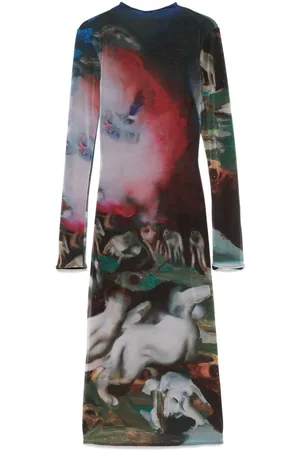 MUGLER Vestido midi Impossession de x Ambera Wellmann
