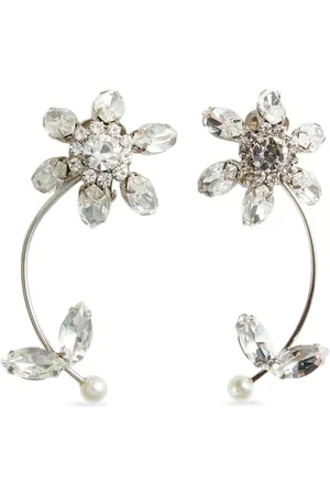 Dsquared2 Pendientes con motivo floral y cristales