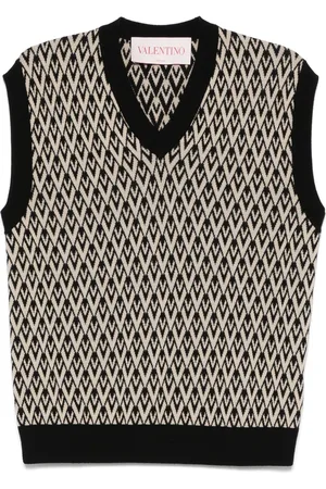 VALENTINO GARAVANI Chaleco con logo en jacquard