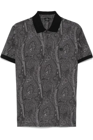 Etro Polo con estampado de cachemira
