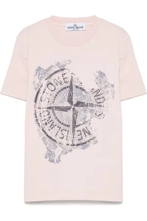 Stone Island Camiseta con logo estampado