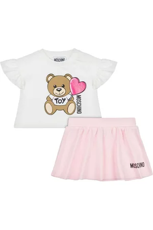 Moschino Falda con logo estampado