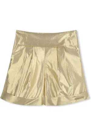 Karl Lagerfeld Pantalones cortos con acabado metalizado