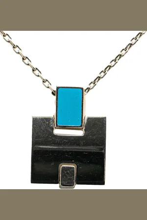 Hermès Collar con colgante Eileen bañado en paladio 2000-2020