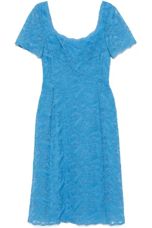 ERMANNO SCERVINO Vestido midi con encaje floral