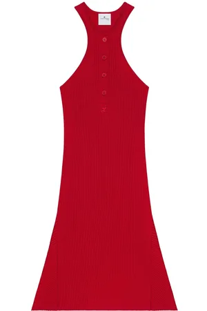 Courrèges Vestido corto estilo scuba