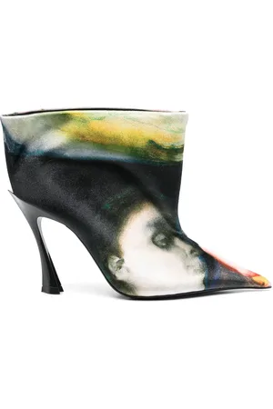 MUGLER Botas de terciopelo con tacón de 95 mm de x Ambera Wellmann
