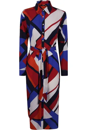 Ralph Lauren Vestido camisero con motivo abstracto