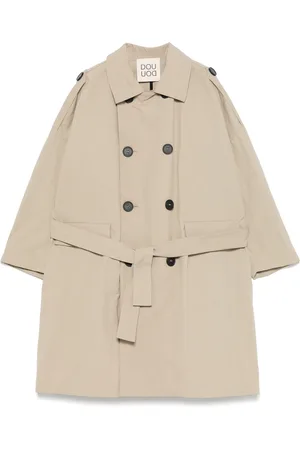 DOUUOD KIDS Gabardina de tejido seersucker