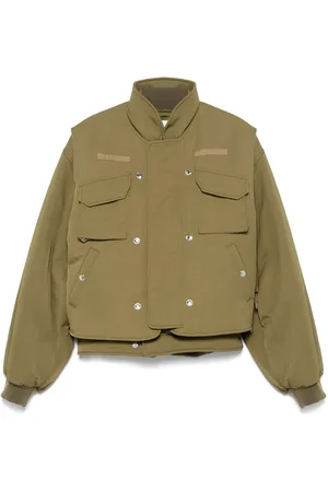Alexander McQueen Chaqueta bómber con doble capa