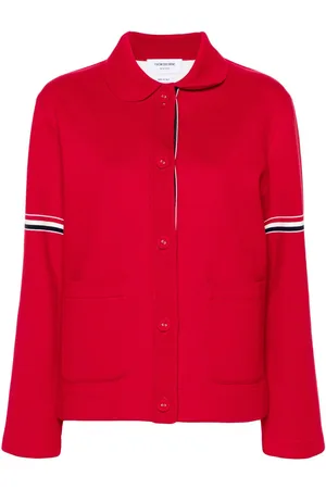 Thom Browne Chaqueta con rayas RWB
