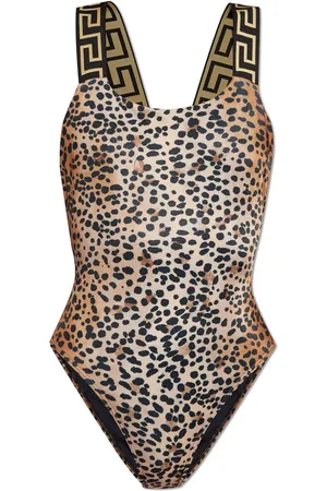 VERSACE Bañador con estampado de leopardo