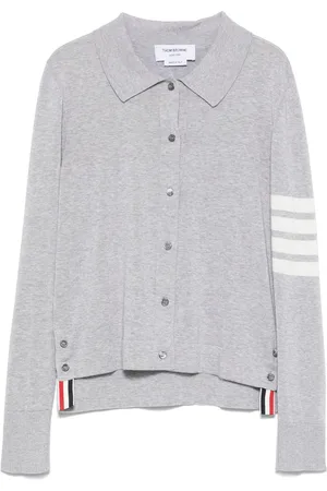 Thom Browne Polo 4 Bar Stripes de tejido jersey