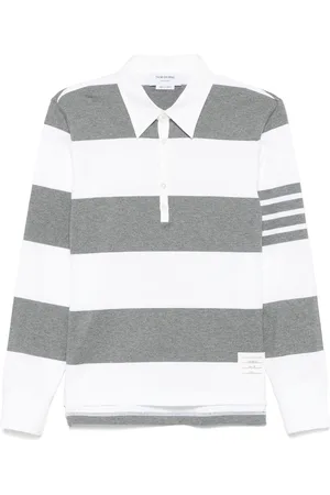 Thom Browne Polo de rugby a rayas