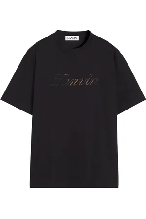 Lanvin Camiseta con logo bordado