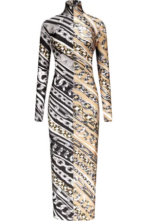 AREA Vestido con cadena estampada