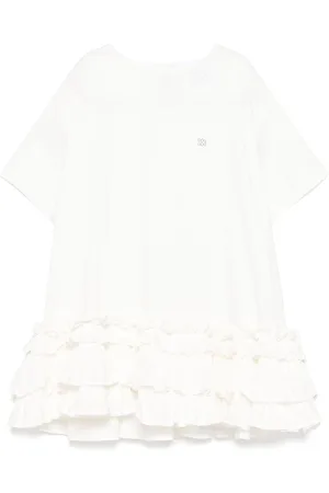 DOUUOD KIDS Vestido con detalle de volantes