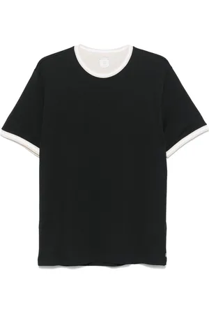 ELEVENTY Camiseta con borde a rayas