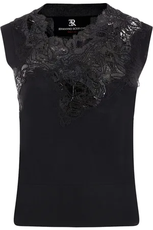 ERMANNO SCERVINO Blusa con detalles de encaje