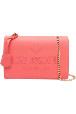 Moschino Bolso de hombro con logo en relieve