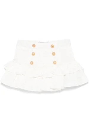 Balmain Falda con botones con relieve