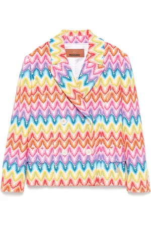Missoni Blazer tejido en zigzag