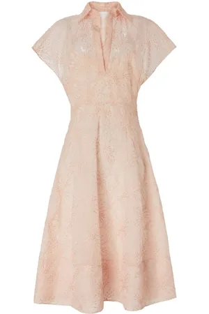 GENNY Vestido midi con bordado floral