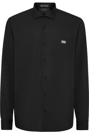 Philipp Plein Camisa con aplique de calavera