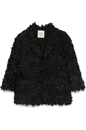 DOUUOD KIDS Blazer con aplique floral