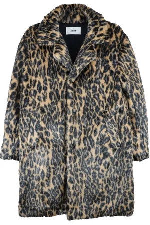 SAINT MXXXXXX Abrigo con estampado de leopardo