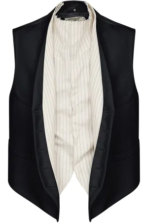 Maison Margiela Chaleco con panel a rayas