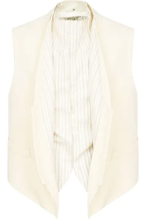 Maison Margiela Chaleco con panel a rayas