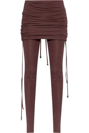 The Attico Leggins con diseño drapeado