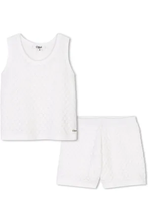 Chloé Conjunto de top y pantalones cortos de algodón orgánico