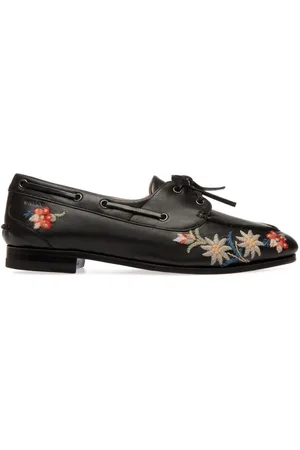 Bally Mocasines con bordado floral