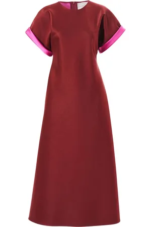 Carolina Herrera Vestido midi con corte al bies