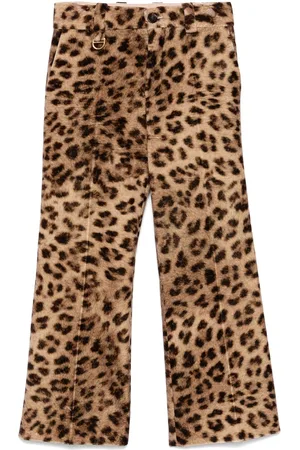 Chloé Pantalones con estampado de leopardo