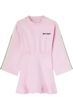 Palm Angels Vestido estampado con cuello redondo