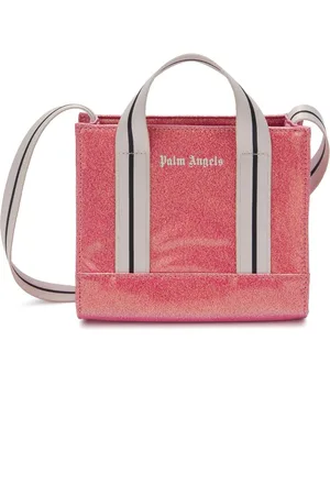 Palm Angels Bolso shopper mini con purpurina