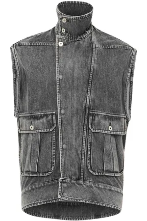 J.W.Anderson Chaleco vaquero con cuello alto